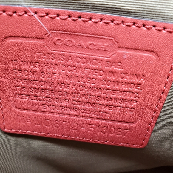 COACH Braided Coral Satchal Bag - Picture 14 of 16